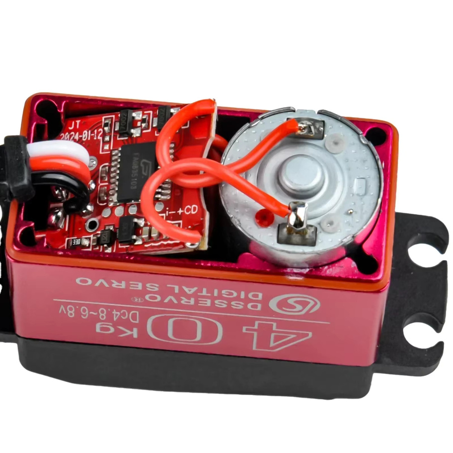 wishiot Digitales Servo, 40 kg, 180/270 Grad, Stahlgetriebemotor, wasserdicht IP66, mit 25T Arm - Bild 6
