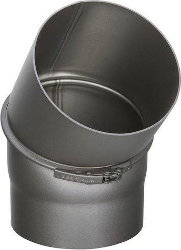 FIREFIX Rohrbogen aus Stahl in Grau mit einem Durchmesser von 15 cm und einer Stärke von 2 mm - Bild 1