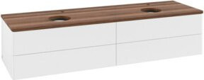 V&B Waschtischunterschrank Antao mit Beleuchtung, Farbe: Weiß, B/T: 160 x 50 cm - Bild 1