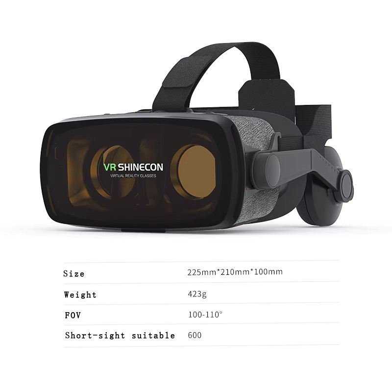 Shinecon VR Shinecon Virtual Reality Headset 3D-Brille für Smartphones in Schwarz - Bild 2