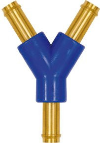 Riegler Y-Schlauchverbindungsstutzen aus Messing und POM für Schlauch LW 6 mm - Bild 1