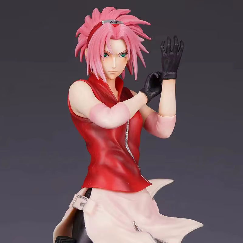 Bandai Naruto Anime Figur Haruno Sakura als dekorative Statue aus Kunstharz in mehrfarbiger Ausführung - Bild 3