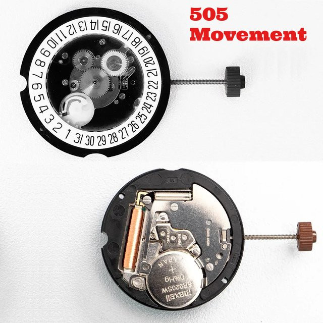 Ronda 505 Uhrenzubehör, Quarz-Elektronikwerk, 3 Zeiger, Datumsanzeige - Bild 1