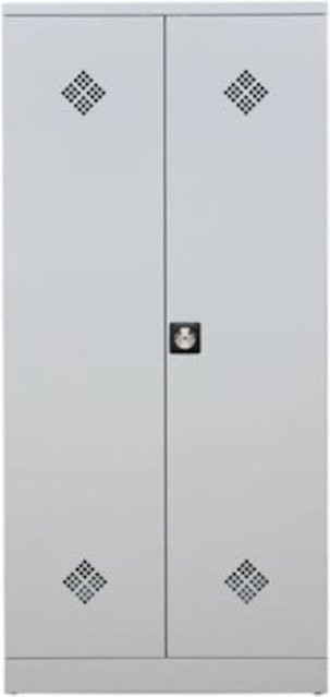 Proregal Gefahrstoffschrank Snake in Grau mit Schloss und internen Regalböden, H x B x T: 195 x 92 x 42 cm - Bild 1