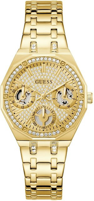 Guess Damenuhr Quinn, Quarz, Edelstahl, Gold, 36 mm, 5 ATM - Bild 1