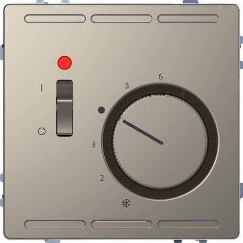 Merten Raumthermostat Schraubbefestigung aus Metall in Silber - Bild 1