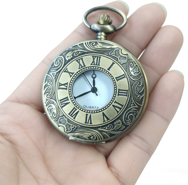 Weyena Taschenuhr Quarz, Bronze, Unisex - Bild 1