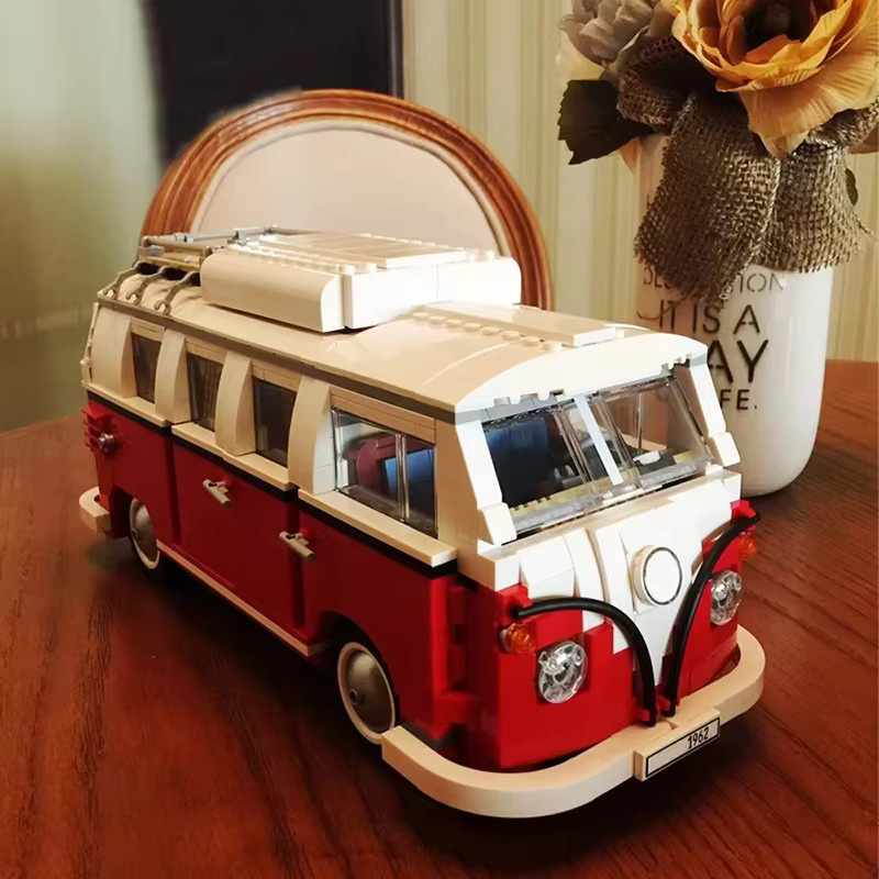 Potdemiel Technischer T1 Camper Van Bus, Fahrzeugmodell, 1332 Teile - Bild 3