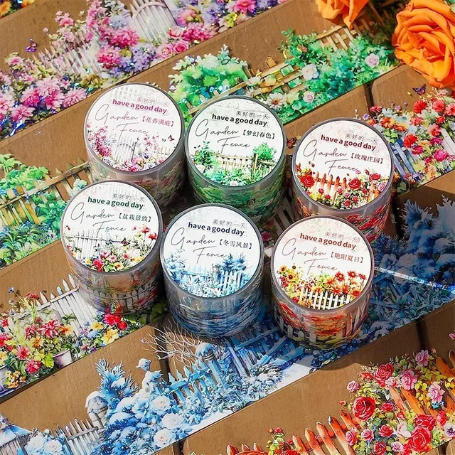 Leaffei PET-Klebeband in Multicolour, 1 Rolle, Breite: 50 mm, Länge: 2 m - Bild 1