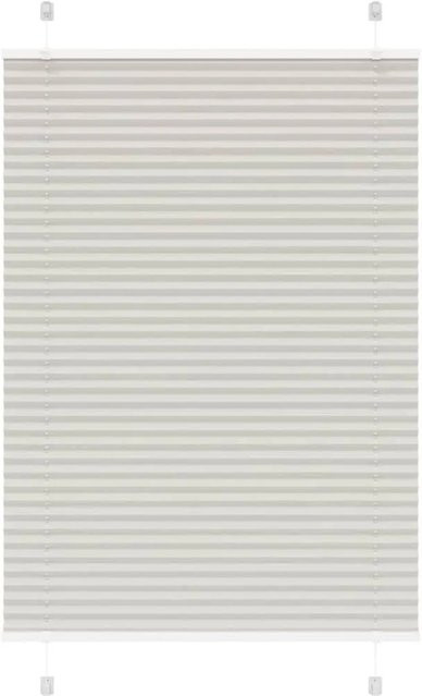 vidaXL Plissee Hellgrau semi-transparent aus Polyester, Breite: 95 cm, Höhe: 150 cm - Bild 1