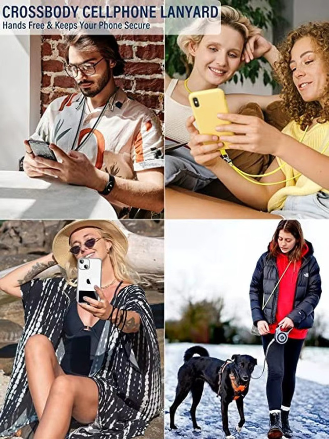 Ricestate Universal Einstellbares Telefon Lanyard Strap in Schwarz als Anti-Verlust Handy Hängeband für dein Smartphone - Bild 4
