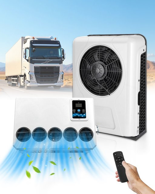 Treeligo 12V Elektrische Split-Klimaanlage für Auto und Wohnmobil in Weiß - Bild 1
