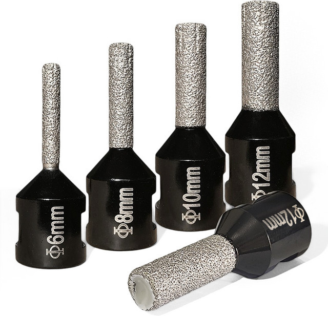 RSMXYO Diamant-Lochsäge Trockenkernbohrer mit M14-Gewinde in Silber für Porzellanfliesen, Granit, Marmor und Keramikfliesen, Durchmesser: 8 mm - Bild 1
