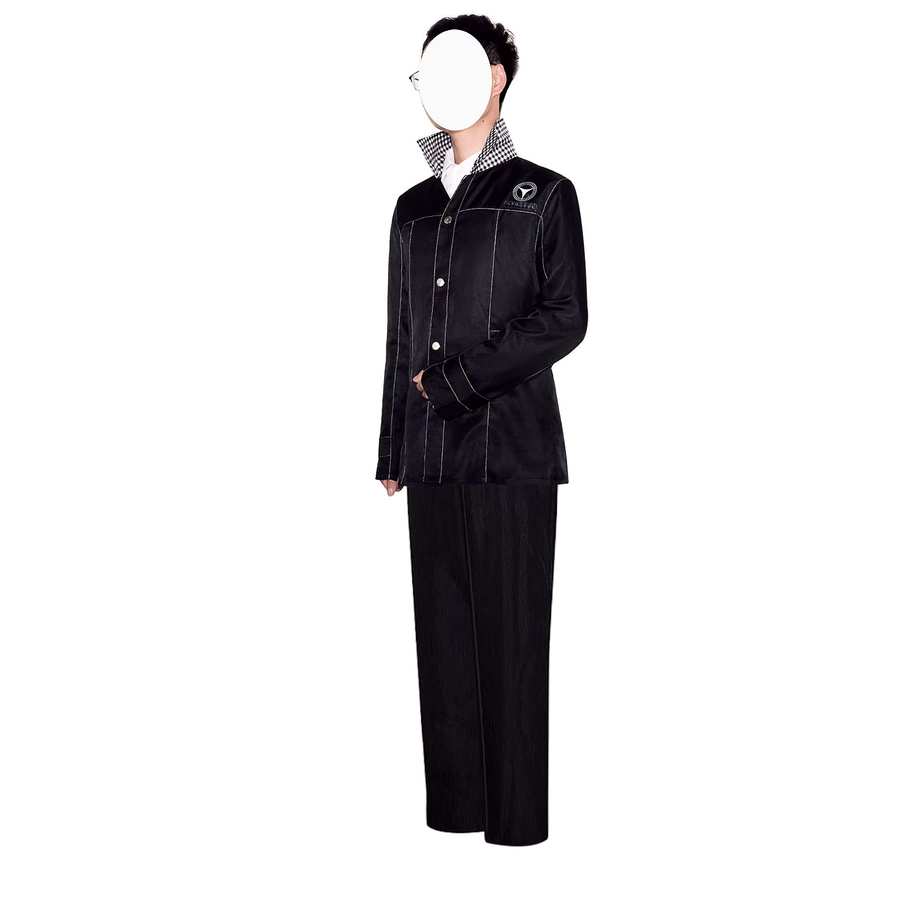 HHYRCOS Persona 4 Yu Narukami Outfit, Cosplay Kostüm, Schwarz, Set / Bundle - Bild 4