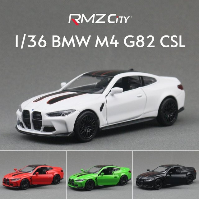 RMZ CiTY BMW M4 CSL G82 Limousine, Spielzeugauto, Miniaturmodell, 1:36, Metall - Bild 1
