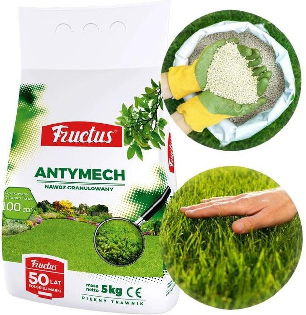 Fructus ANTYMECH Rasendünger gegen Moos, 5 kg - Bild 1