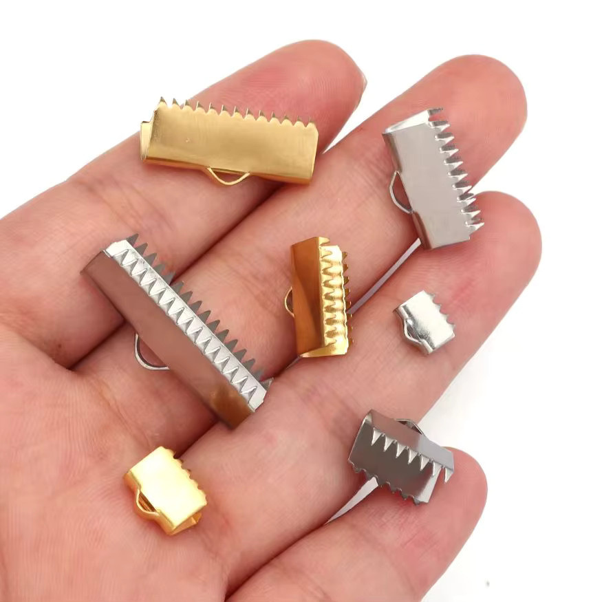 louleur Endverschlüsse Edelstahl, Silber, Unisex - Bild 2