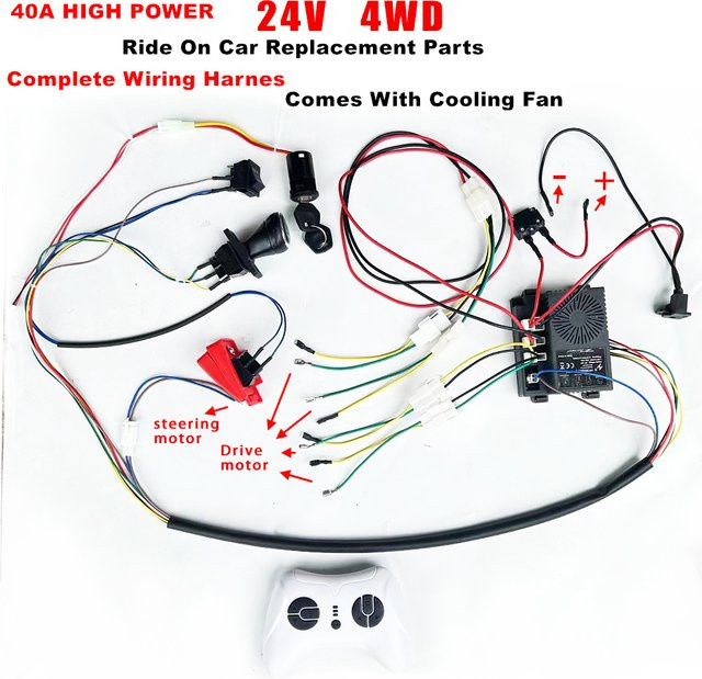kennvd Ersatzteile für elektrisches Spielzeugauto Kompletter Satz Ersatzteile - Bild 1