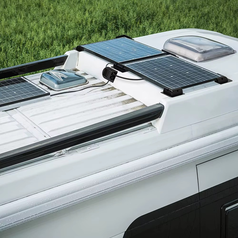 Solarmodul-Montagehalterung Eckset für Wohnwagen in Schwarz mit UV-Schutz - Bild 2