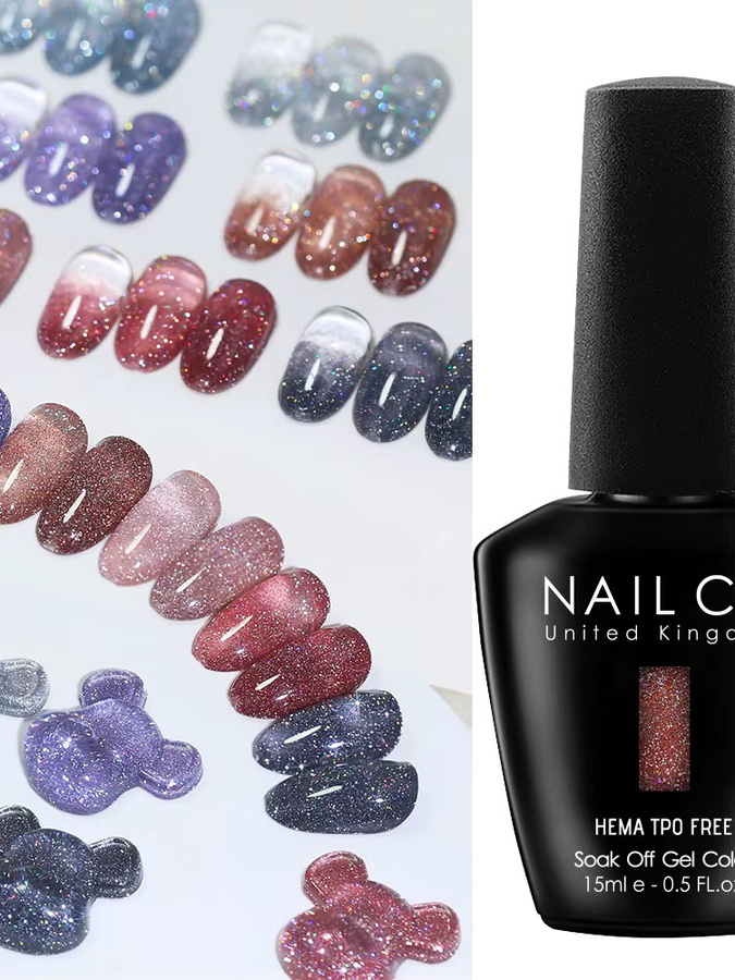 NAILCO Gel Nagellack, Glitter, 15 ml, Schimmernd - Bild 7