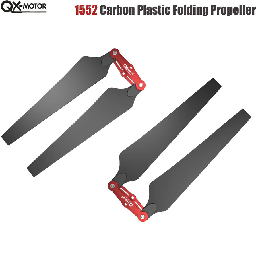 QX-MOTOR Carbon Fiber Folding Propeller 1552 1760 in Schwarz für DJI S800 S900 S1000 EVO Multicopter Drohnen und FPV Racing - Bild 2