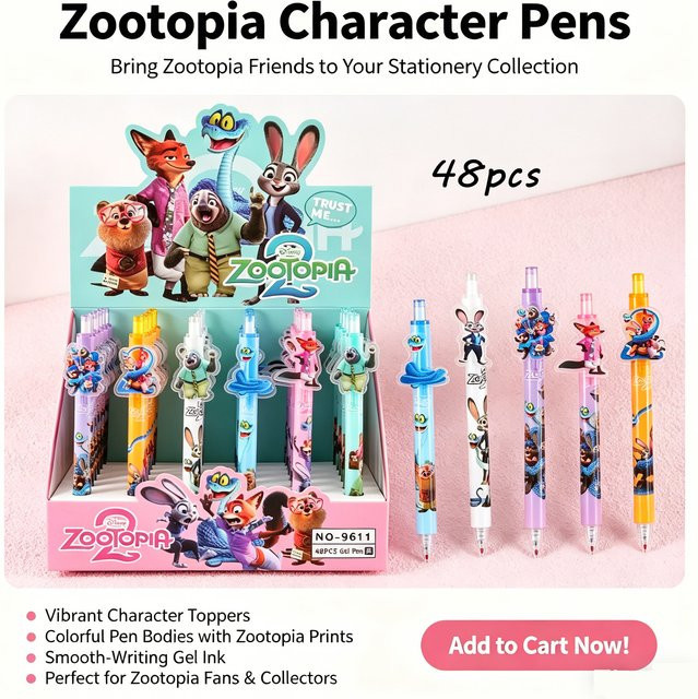 Disney Zootopia 2 Cartoon Aufkleber Kugelschreiber in Mehrfarbig - Bild 1