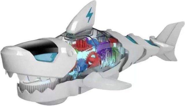 Linyi toy car Mechanisches Haifischmodell, mit Licht und Musik, ab 3 Jahren - Bild 1