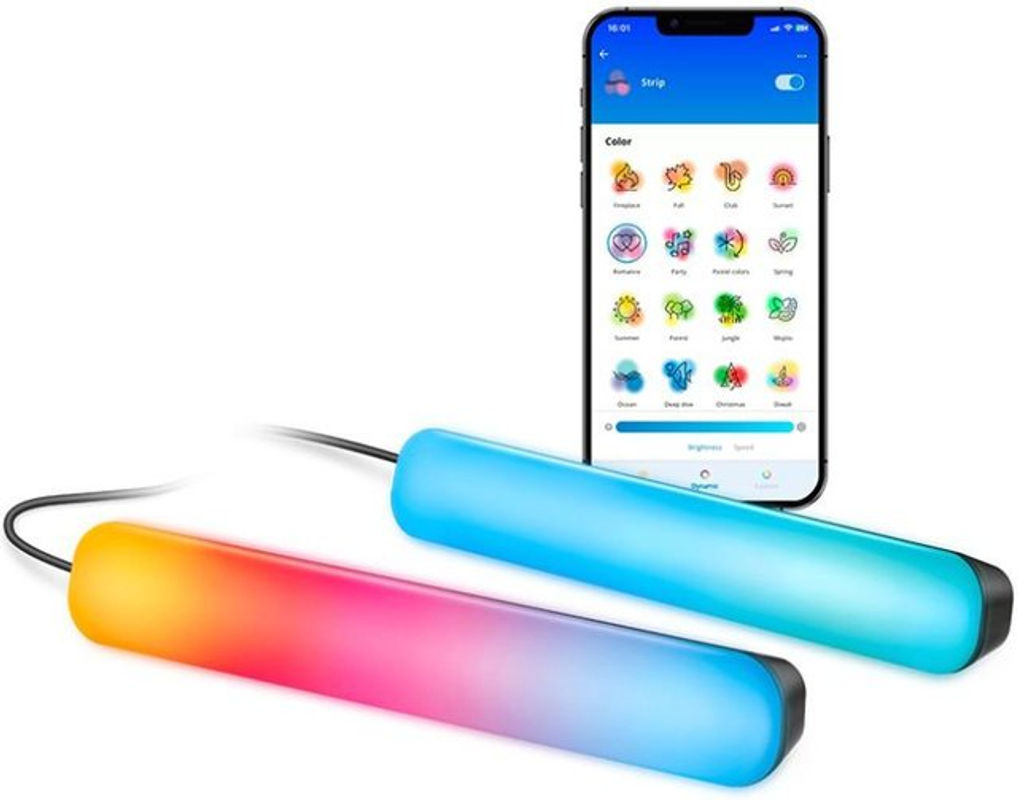 WiZ Gradient Light Bar TV-Hintergrundbeleuchtung 2er-Set Multicolor und Weiß - Bild 2