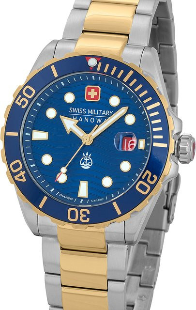 Swiss Military Hanowa Offshore Diver II Herrenuhr, Quarz, Edelstahl, 44 mm, 20 ATM - Bild 1