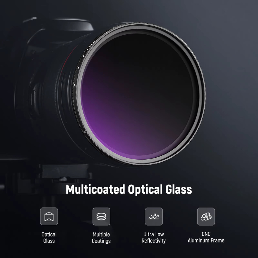 NEEWER Variabler ND-Filter ND8-2000 in Schwarz mit True Color und Hard Stop für DSLR- und spiegellose Kameras (3-11 Stopps) - Bild 6