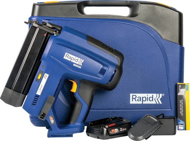 Rapid Akku-Nagler BNX50 18 V Set in Blau mit Akku und Ladegerät - Bild 1