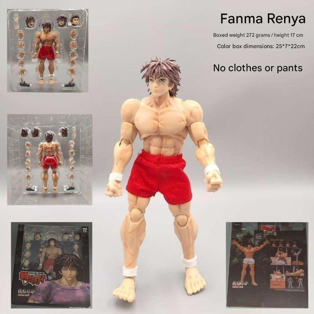 Baki Hanma Anime-Figur, Modell Statue, beige, ab 14 Jahren - Bild 1