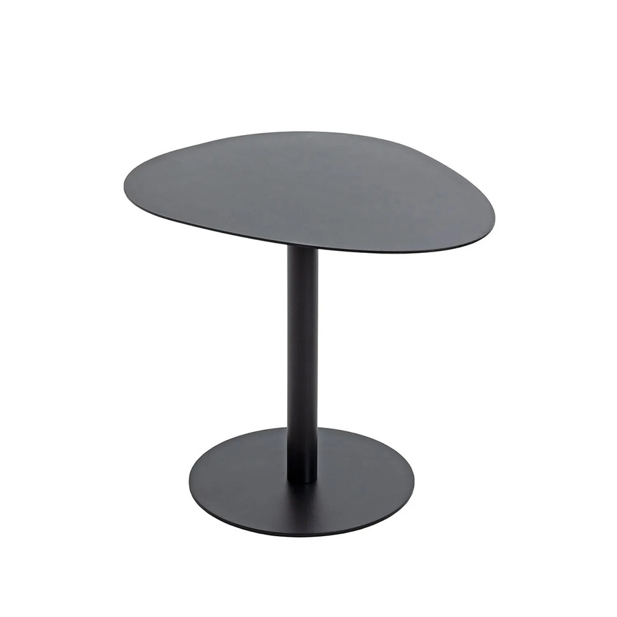 Gilde Beistelltisch Organic Schwarz Matt aus Metall, Durchmesser: 42 cm, Höhe: 51 cm - Bild 2
