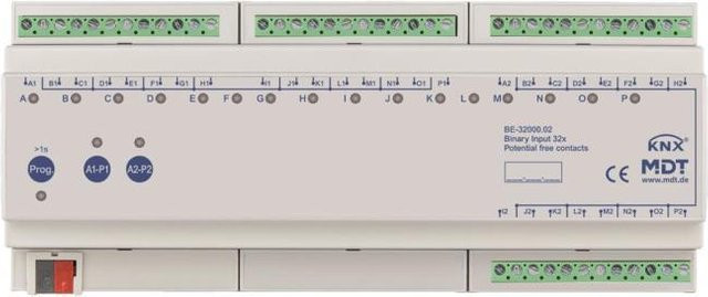 MDT Binäreingang 32-fach 12TE REG potentialfrei in Weiß BE-32000.02 - Bild 1
