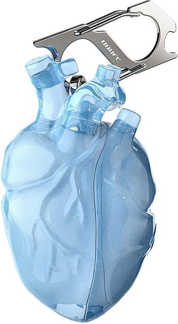 Silikon Schutzhülle mit Herz-Design für Apple AirPods Pro und AirPods Pro 2 in Blau - Bild 1