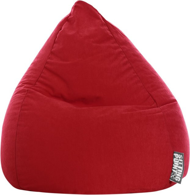 Sitting Point Sitzsack Easy L Rot mit abnehmbarem Bezug aus Polyester - Bild 1