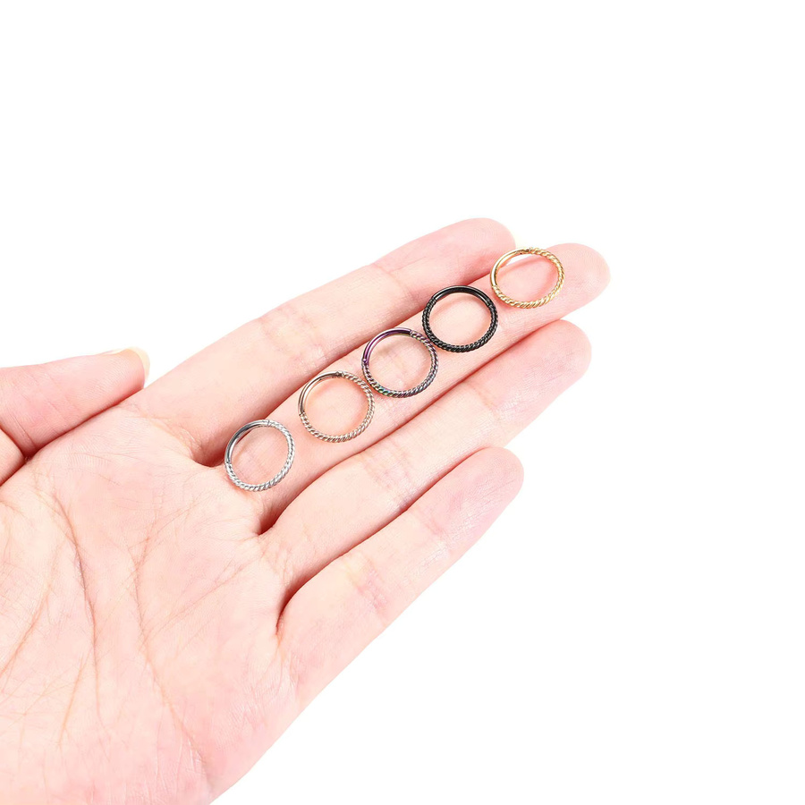 ADYJELY Piercing Ring, Edelstahl, Unisex - Bild 2