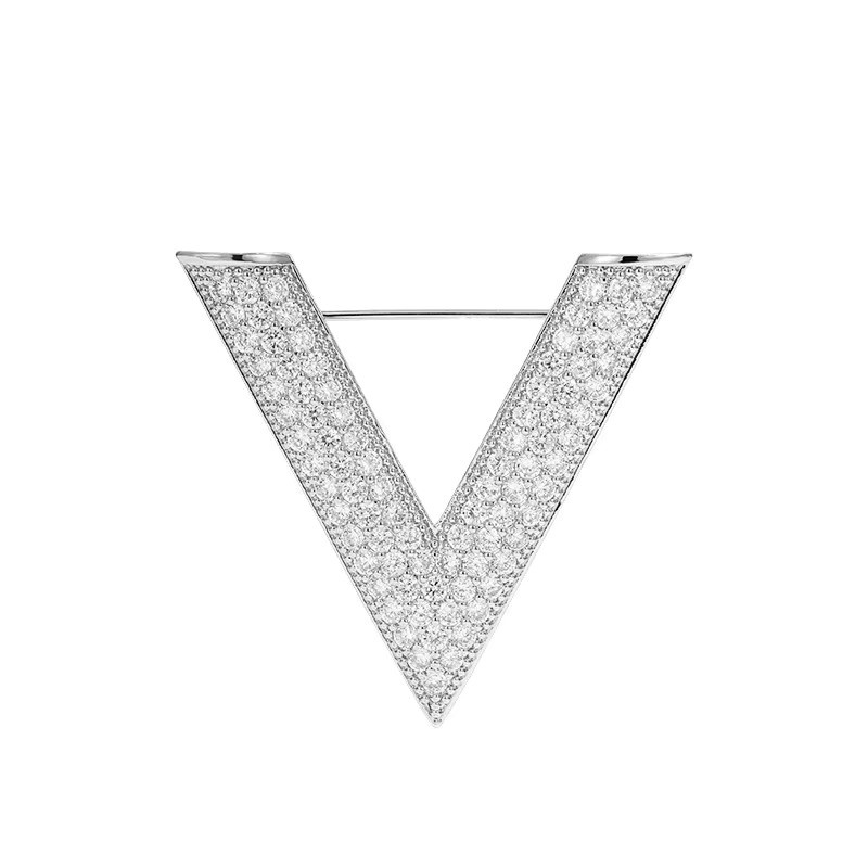Krawattenklammer, Zinklegierung, Diamant-Inlay - Bild 2