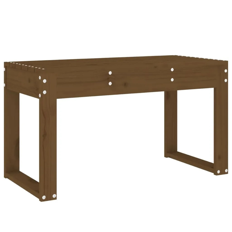 vidaXL Gartenbank aus Kiefer Massivholz in Honigbraun, B/T/H: 80 x 38 x 45 cm - Bild 1