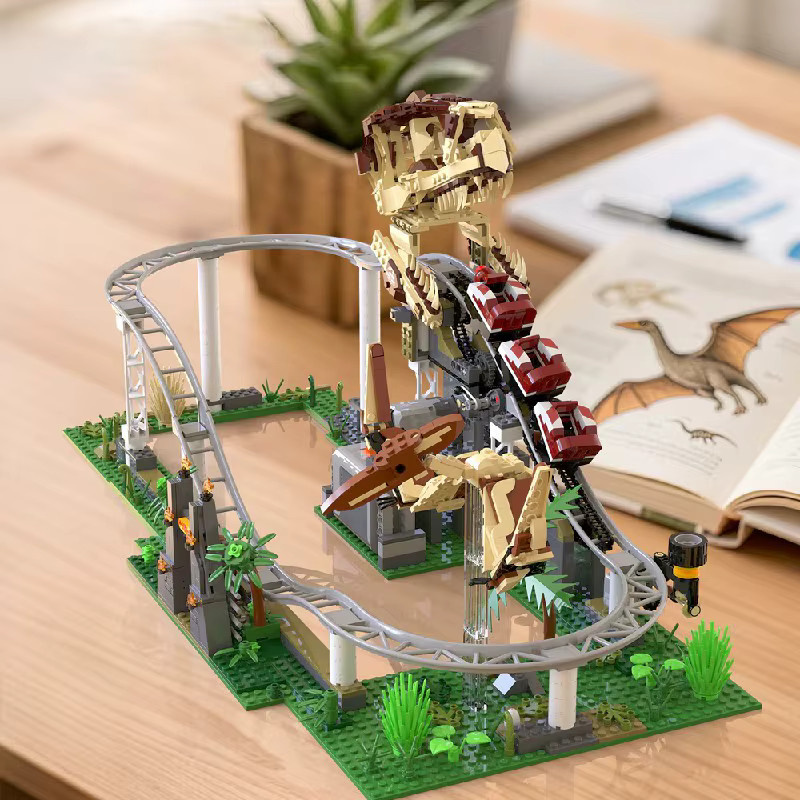 Kreative Expert MOC Dinosaurier Achterbahn, Bausteine, 1.291 Teile - Bild 3