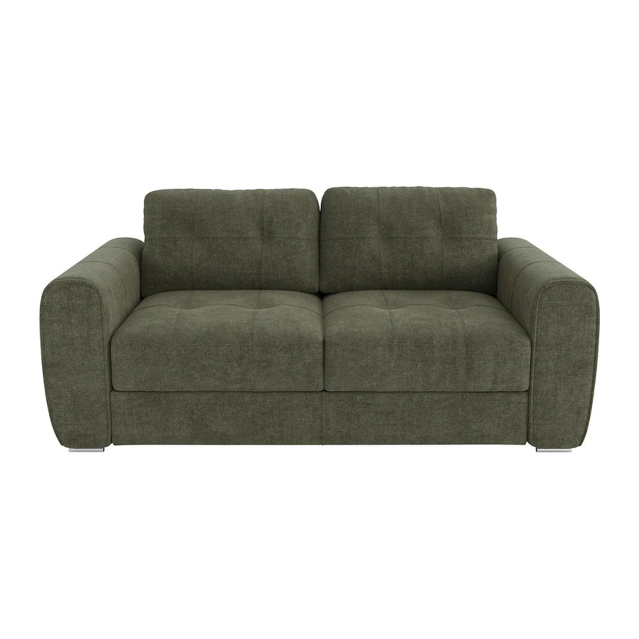 Vente-unique Schlafsofa Bolipo in Grün mit Stoffbezug, Breite: 200 cm - Bild 2