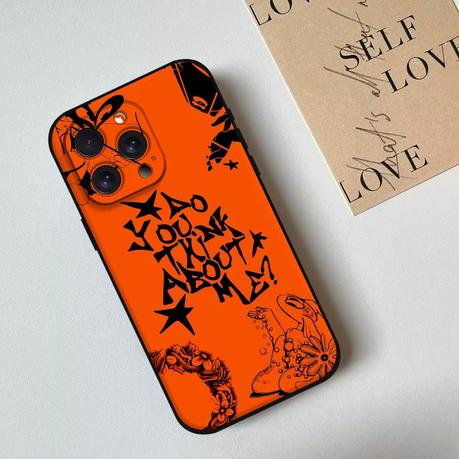 Mesuca Handyhülle für iPhone in Orange, weiche und hautfreundliche TPU Hülle für iOS-Modelle - Bild 3