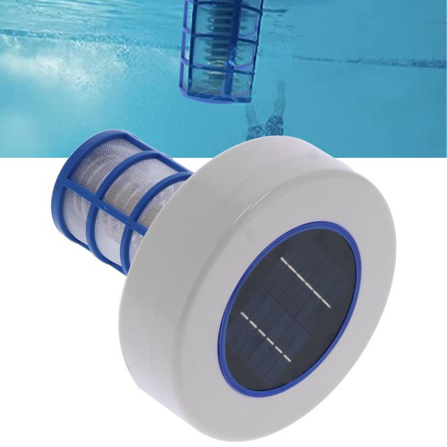 Solarbetriebener Pool Ionisator mit Silber-Ionen zur Reinigung von Schwimmbad, Spa und Brunnen in Weiß - Bild 1