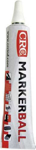 CRC 30158-AB MARKERBALL Tubenmarkierer mit Kugelventil, Permanent Marker, Weiß, 50 ml - Bild 1