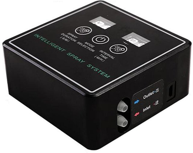 GoolRC Smart Rainforest Box Spray System – Automatisches Vernebelungsset für Reptilien mit Timer und Luftbefeuchter, Schwarz - Bild 1