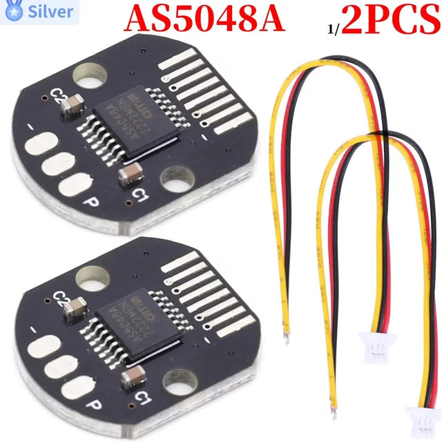 ATUOTIN AS5048A Magnetischer Encoder mit 14 Bit Auflösung für bürstenlose Motoren, Schnittstellen SPI und I2C, Schwarz - Bild 1