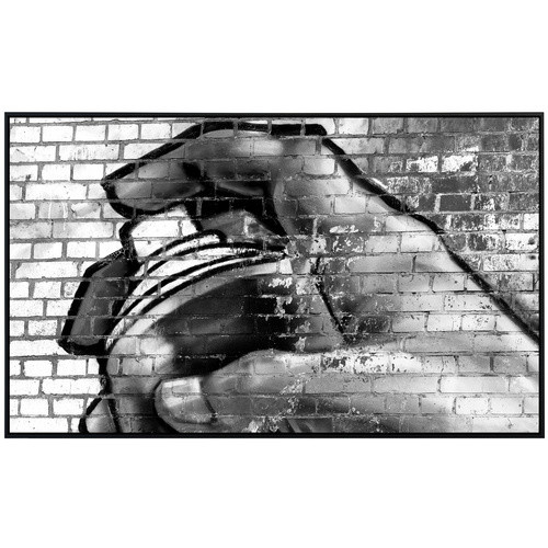 papermoon Infrarotheizung EcoHeat Graffiti Schwarz Weiss mit Matt-Effekt und App-Steuerung - Bild 2