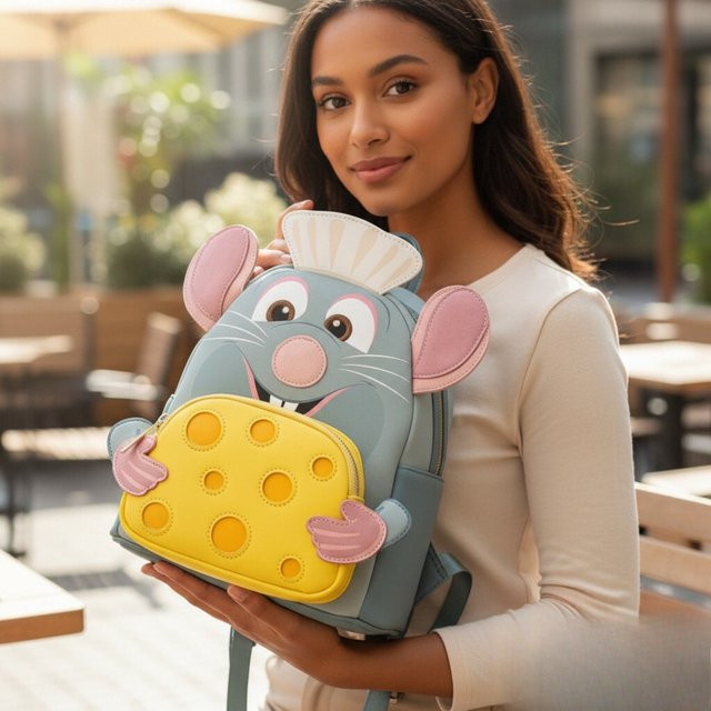 Bandai Disney Ratatouille Chef Remi Cosplay Mini-Rucksack, Lila, Bunt / Mehrfarbig, Plüsch / Textil - Bild 1