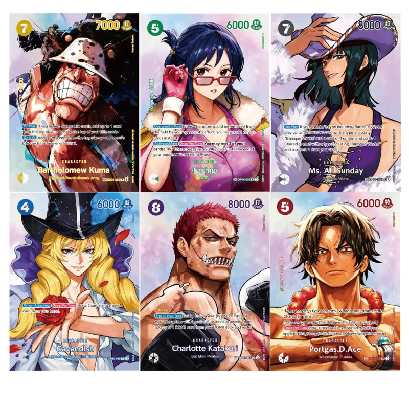 Bandai One Piece Charakterkarten, 6-teiliges Set, Piraten - Bild 3