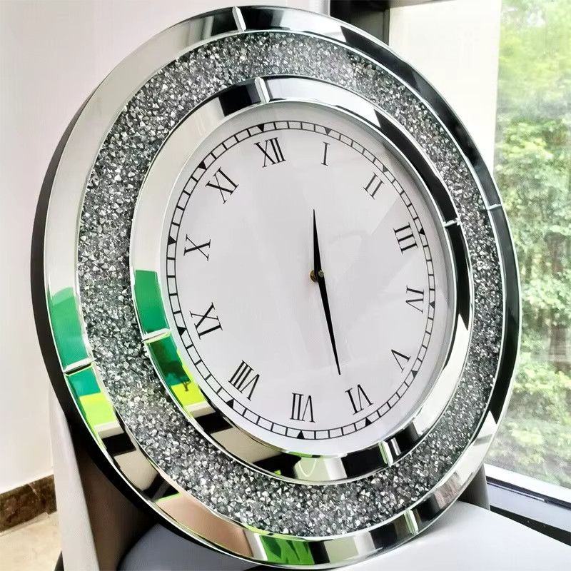 FYWC Wanduhr im europäischen Stil mit Glas und rundem Design - Bild 2